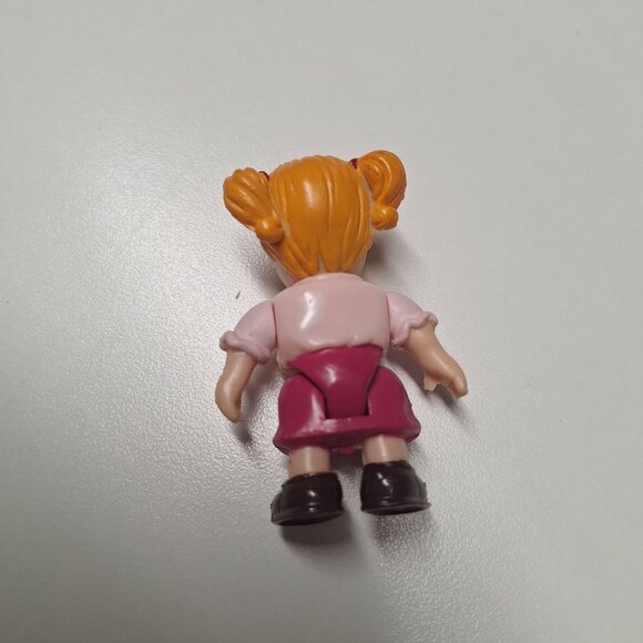 Keenway Dollhouse Figure Daughter Child Girl Redhead Short Small Pink Kid Play - Picture 3 of 5